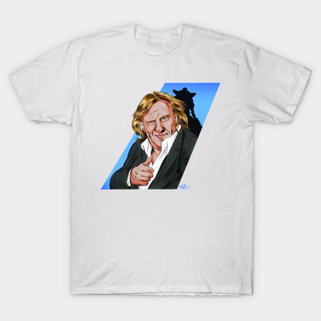 Gerard Depardieu - An illustration by Paul Cemmick T-Shirt by PLAYDIGITAL2020